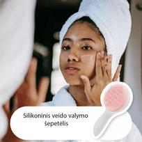 Silikoninis veido valymo šepetėlis