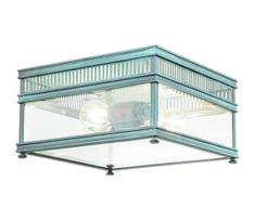 Elstead HOLBORN-F-VDG - Lauko šviestuvas HOLBORN 2xE27/60W/230V IP44 turkio spalvos