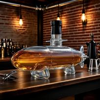 Submarine Whiskey Decanter Red Wine Whiskey liquor Glass Bottle Submarine Shape Whiskey Decanter Bottles for Party Bar CN