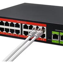 Qoltec FAST Ethernet PoE SWITCH 16xRJ45 2xRJ45 1xSFP 52291