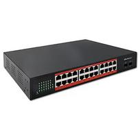 Qoltec Gigabit Ethernet SWITCH PoE 24xRJ45 2xSFP 52365