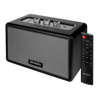 Speaker SVEN HA-950, black, MDF, PU leather (60W, Bluetooth, USB, Micro SD, Remote)