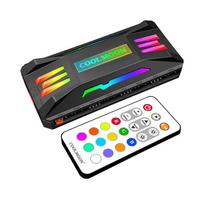 Coolmoon PWM & ARGB  HUB Controller – Ventiliatorių ir RGB Apšvietimo Valdiklis (juodas)