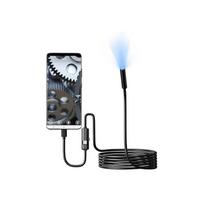 Type C Endoscope With 2x USB 7mm Flexible Camera For Smartphones Tablets Computers IP67 Waterproof Adjustable LED Light