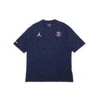 Jordan Paris Saint-Germain Statement Visas Paviršius Spausdinimo Apvalia Kaklo Marškinėliai Vyriški Viršutiniai Drabužiai Tamsiai Mėlyna DB6509-410 XXXL