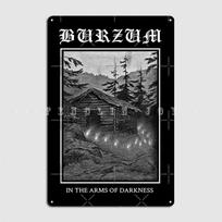 Burzum Metalinė Plakato Plokštė Kino Salės Svetainės Baro Garažo Sienos Dekoras Personalizuotas Skardinis Plakatas 20x30cm gray