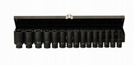 Kraft&dele 1/2" smūginės galvutės, 15 vnt., 10-32 mm, Cr-v