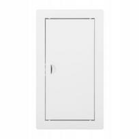 Metalinės baltos revizinės durelės 15x30 su skląsčiu
