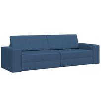 Grindų Sofa Lovos 2 in 1 Mėlyna 245x150x60.5 cm Audinys