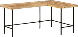 Rašomasis stalas 165x110x77 cm medžio masyvo mango ir geležies