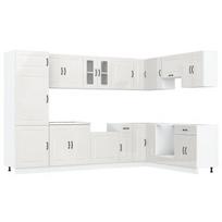 vidaXL Virtuvės spintelė Kalmar Blizgiai balta 80 x 46 x 81,5 cm