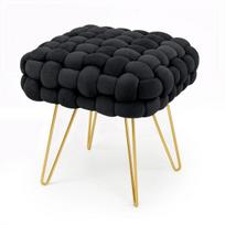 Pufas Akord Dotty, juodas