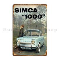 Simca 1000 Metalinė Plakato Sienai Pub Vakarėlis Geležinis Klubo Baro Virtuvės Skardinis Ženklas Plakatas 20x30cm
