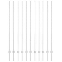 Tvoros Stulpai 22 vnt. U Formos 160 cm Cinkuoto Plieno
