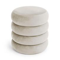 Pufas Akord Snuggo, baltas