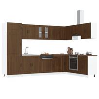 vidaXL Virtuvės spintelė Kalmar Rudas ąžuolas 80 x 46 x 81,5 cm