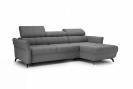 Mini kampinė sofa Bogart Elarias Ado 1614 Gargoyle, pilka