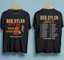 Bob Dylan Rough And Rowdy Ways Pasaulinis turas 2025 marškinėliai 4XL