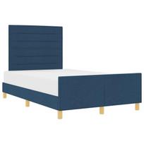 vidaXL Lovos rėmas su galvūgalio Mėlyna 120 x 200 cm audinys