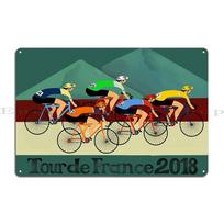 Wallers Arenberg Giro D'Italia Alpe D'Huez Dviračių sportas Metalo ženklas TapybaIndividualus Urvo Garažo Sienos Urvo Skardos Ženklas Plakatas 20x30cm