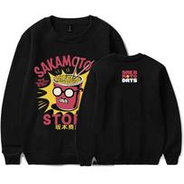 Sakamoto Days Anime Spausdintas apvalios apykaklės megztinis ilgomis rankovėmis Fleece Unisex Streetwear Megztinis Manga Grafinis Spausdinimas Drabužiai M