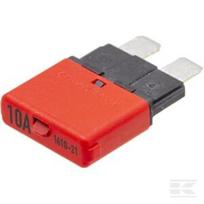 Terminis saugiklis su rankiniu atstatymu 28V 10A 34.4mm raudonas E.T.A SI25010