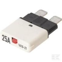 Terminis saugiklis su rankiniu atstatymu 28V 25A 34.4mm baltas E.T.A SI25025