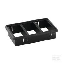 Svirtinių jungiklių montavimo panelė 3 vnt 8HG714504001