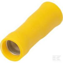 Kulkos tipo jungtis moteriška geltona 4-6mm² 5mm (50 vnt) LA9225CKR