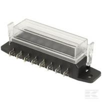 Saugiklių dėžutė 8 vietų peiliniams saugikliams max 32V 15A (ATO/ATC) 16x6.3mm FB10006KR