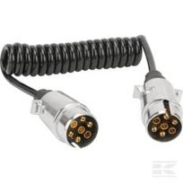Spiralinis kabelis 12V 7 kontaktų 1.75m LA404101