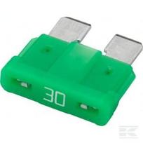 Standartinis peilinis saugiklis 32V 30A ilgis 18.6mm žalias pakuotė 50 vnt Hella 8JS711690002
