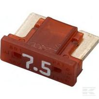 Žemo profilio MINI peilinis saugiklis 7.5A ilgis 8.4mm rudas pakuotė 5 vnt Hella 8JS728596302