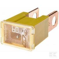 PAL saugiklis 60A ilgis 15mm geltonas pakuotė 1 vnt Hella 8JS740026211