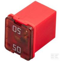 PAL saugiklis 50A ilgis 12mm raudonas Hella 8JS740026771