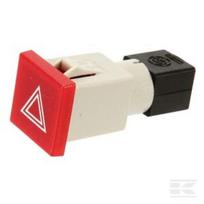 Įspėjamoji lemputė kvadratinė, 12/24V, raudona, prisukama, 22,5x22,5, Cobo 9460000