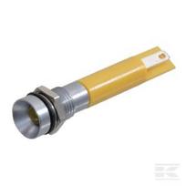 Įspėjamoji LED lemputė 55W 12V geltona prisukama Ø9.5mm APEM Q8R1GXXY12E