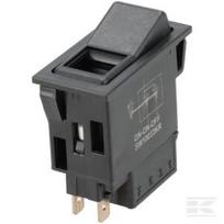 Svirtinis jungiklis II+I-0 išjungti/įjungti/įjungti 12/24V 5 kontaktų apšvietimo funkcija su lempute SW10033KR