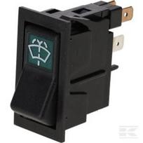 Svirtinis jungiklis (I)-0 išjungta/momentinis 12V 2 kontaktų stiklo apiplovimas SW10038KR