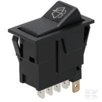 Svirtinis jungiklis I-0-(II) įjungti/įjungti/momentinis 12V 8 kontaktų priekinio stiklo valytuvas ir apiplovimas SW10058KR