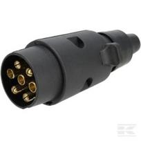Priekabos kištukas 7 kontaktų, plastikinis, 12V, su varžtiniais gnybtais (pakuotė 10 vnt.) TR00001KRPACK