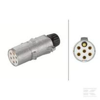 Kištukas 7 kontaktų DIN/ISO 3731 (plokšteliniai kontaktai), metalinis 8JA003832011