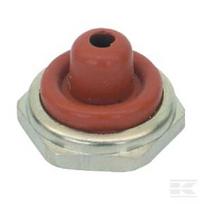 Jungiklio dangtelis pusinis raudonas 12 mm U11516