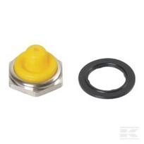 Jungiklio pusinis dangtelis geltonas 12mm U11515