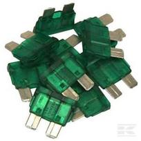 Standartinis peilinis saugiklis 32V 30A (x50) Ilgis 18.6mm žalias Vapormatic VLC4518