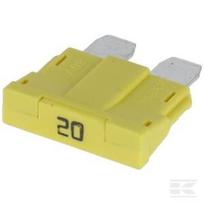 Standartinis peilinis saugiklis 80V 20A geltonas (10 vnt.) Kramp FS1820KR