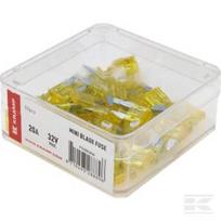 Mini peilinis saugiklis 20A 32V geltonas (x50) FS30020A