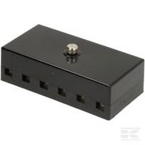 Keraminė saugiklių dėžutė 6 vietų, 12/24V, su varžtiniais gnybtais FB10008KR