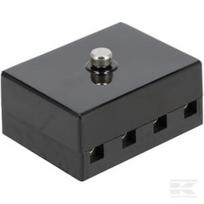 Keraminė saugiklių dėžutė 4 vietų, 12/24V, su varžtiniais gnybtais FB10007KR