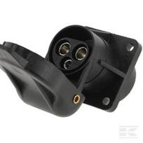 Lizdas 3 kontaktų, plastikinis, 12/24V, menteliniai gnybtai, tvirtinimas 4 varžtais TR00014KR
